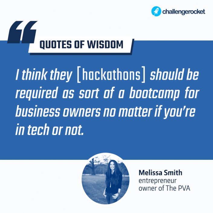 Melissa Smith cytat o hackathonach